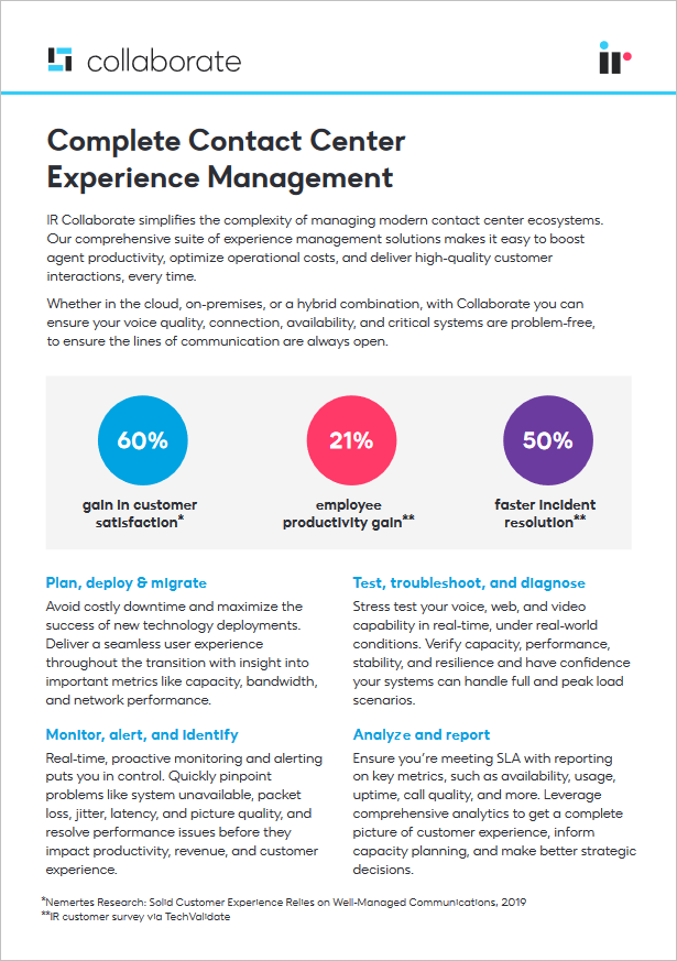 Complete Contact Center Experience Management