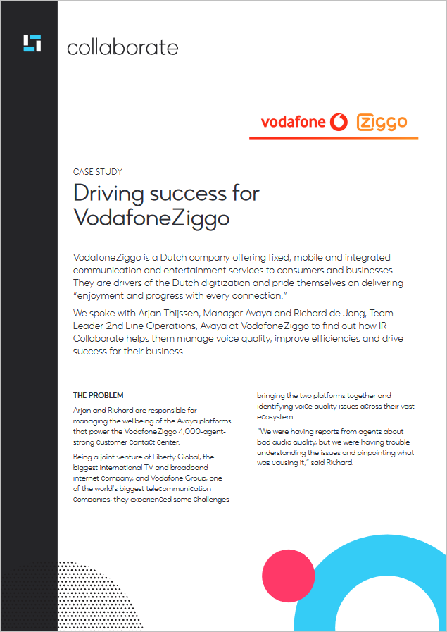 Driving success for VodafoneZiggo